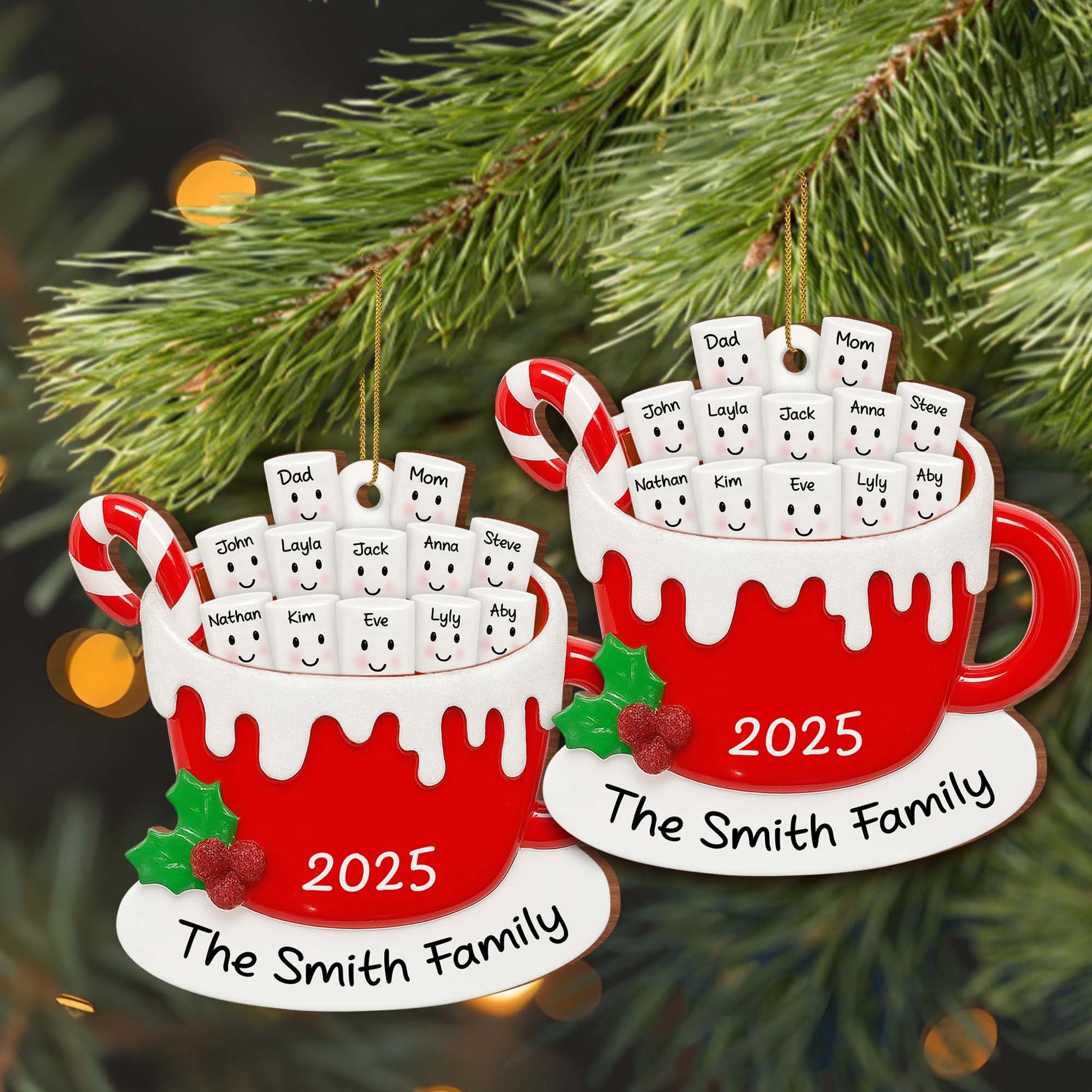Celebrate Your Family's Unique Bond With Festive Mug Ornament
