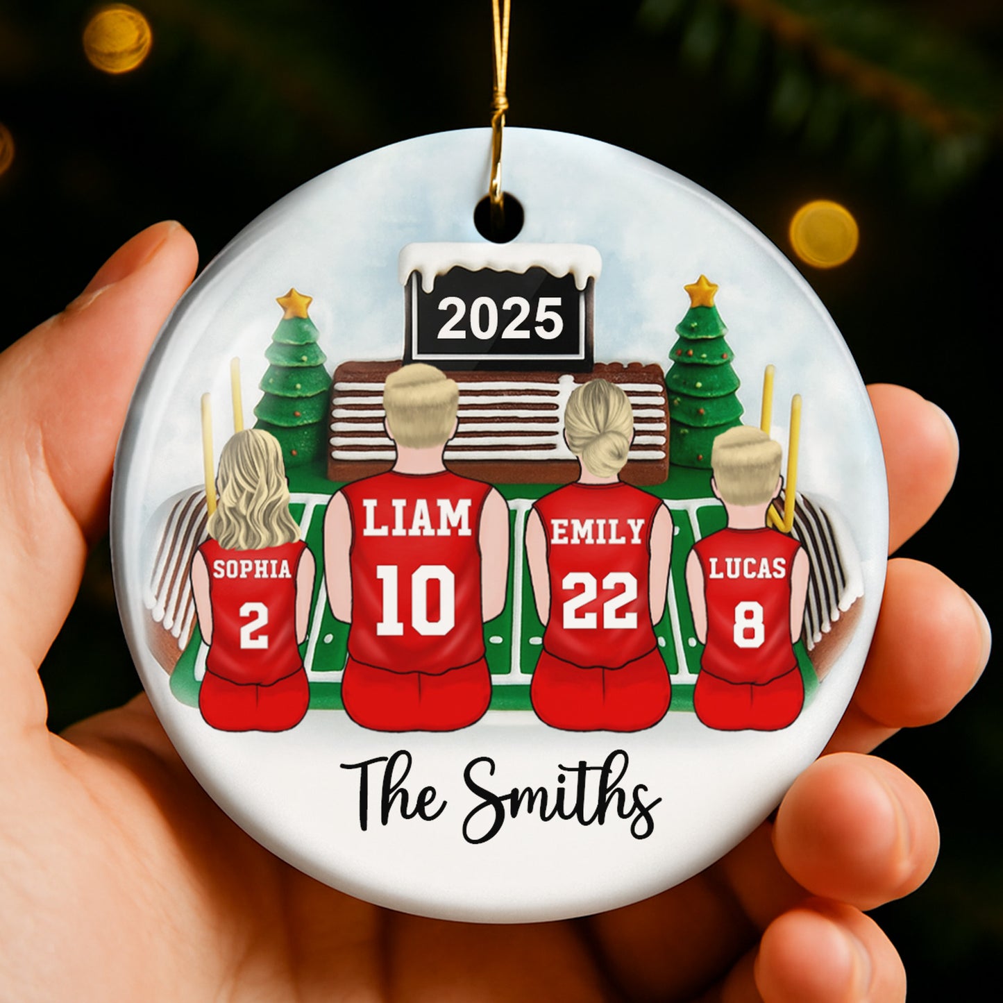Personalized Family Christmas Ornament