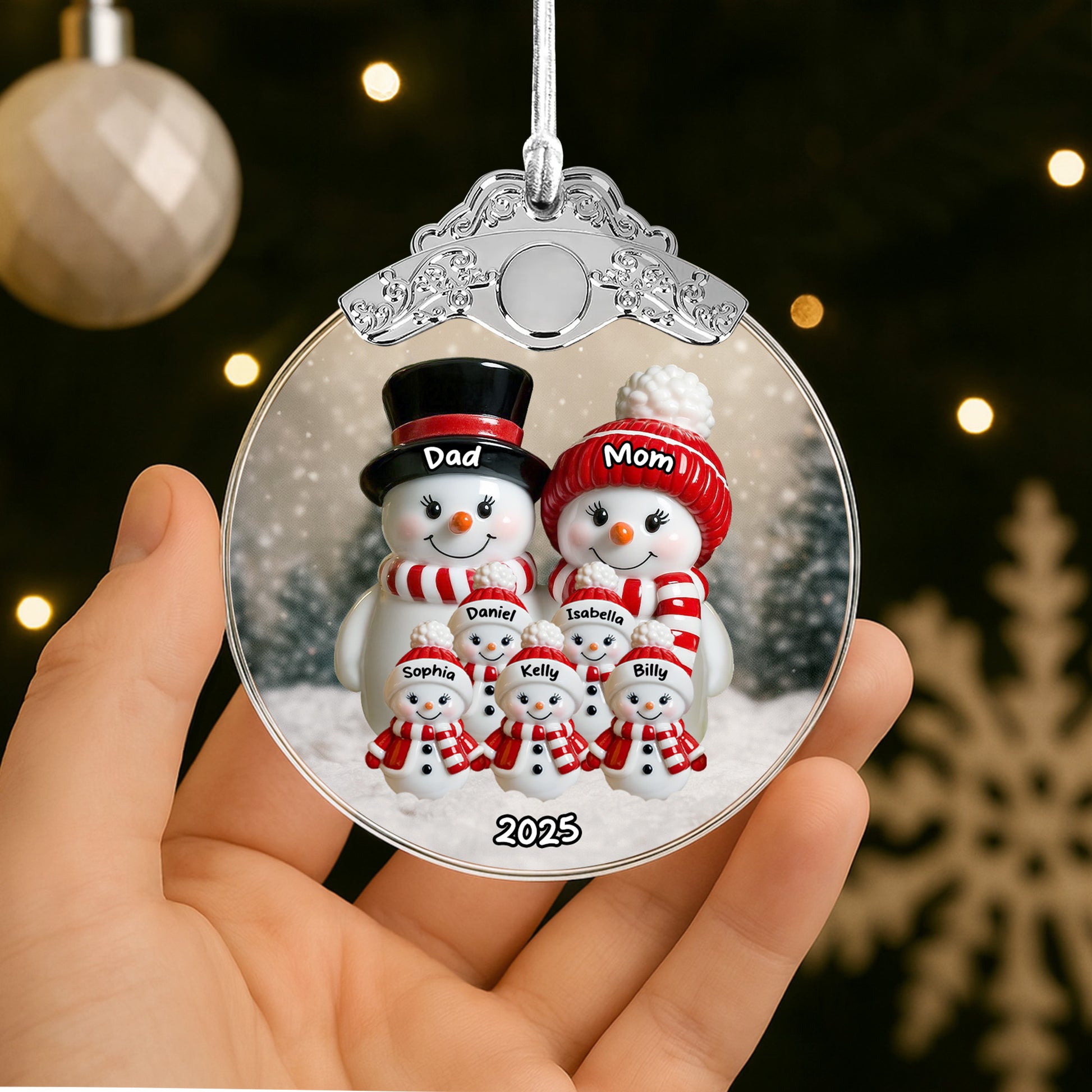 Celebrate Family Togetherness Snowman Ornament