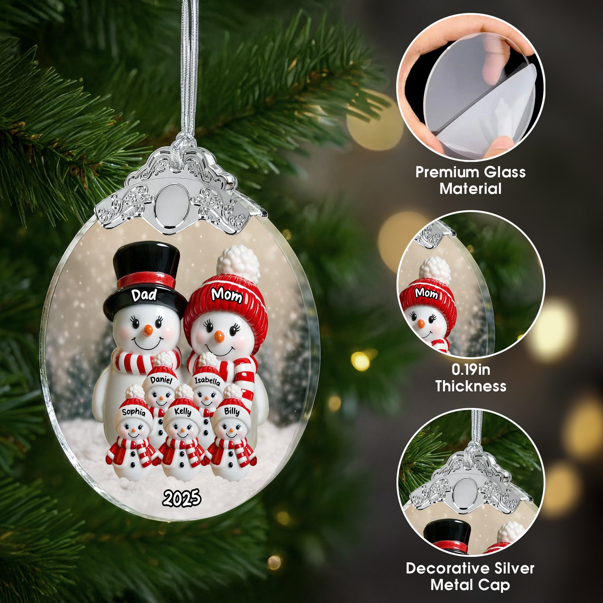 Celebrate Family Togetherness Snowman Ornament