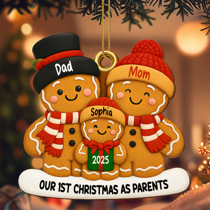 Our 1st Christmas As Parents Gingerbread Family