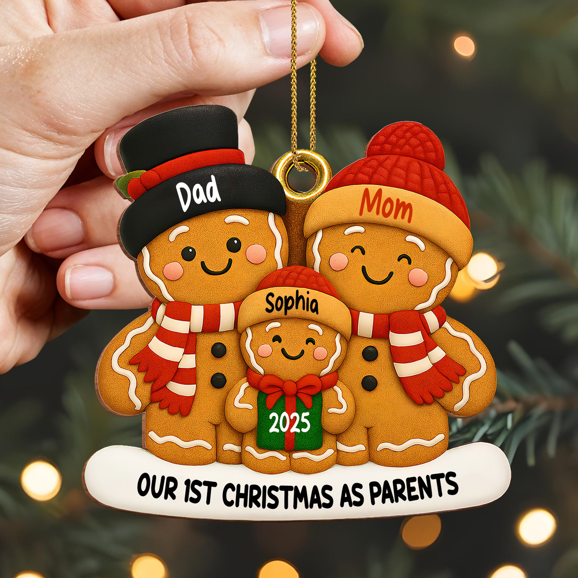 Our 1st Christmas As Parents Gingerbread Family