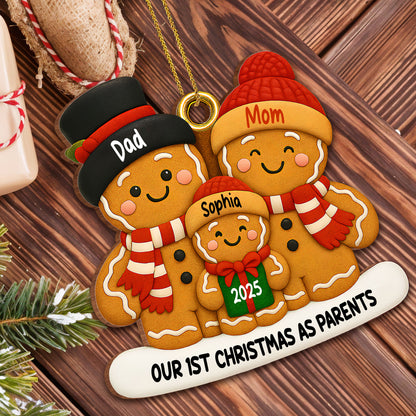 Our 1st Christmas As Parents Gingerbread Family