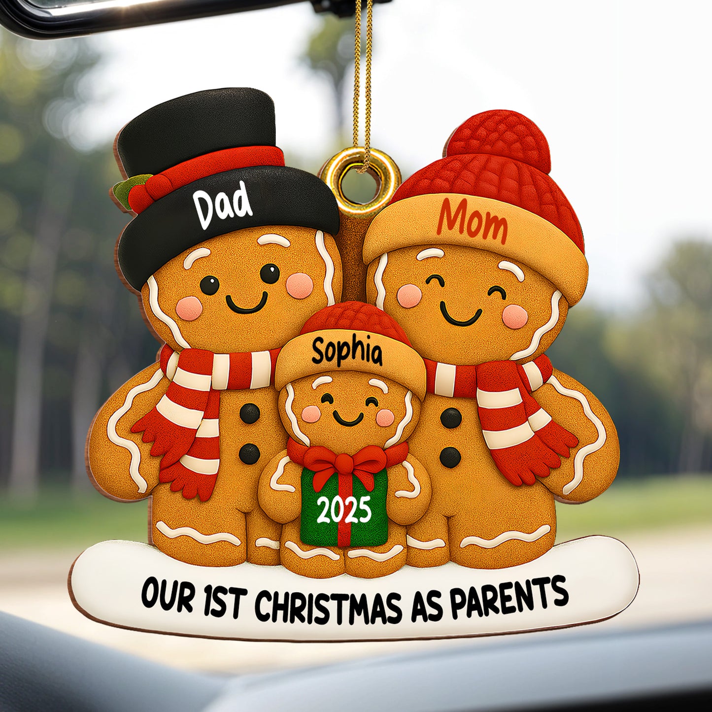 Our 1st Christmas As Parents Gingerbread Family