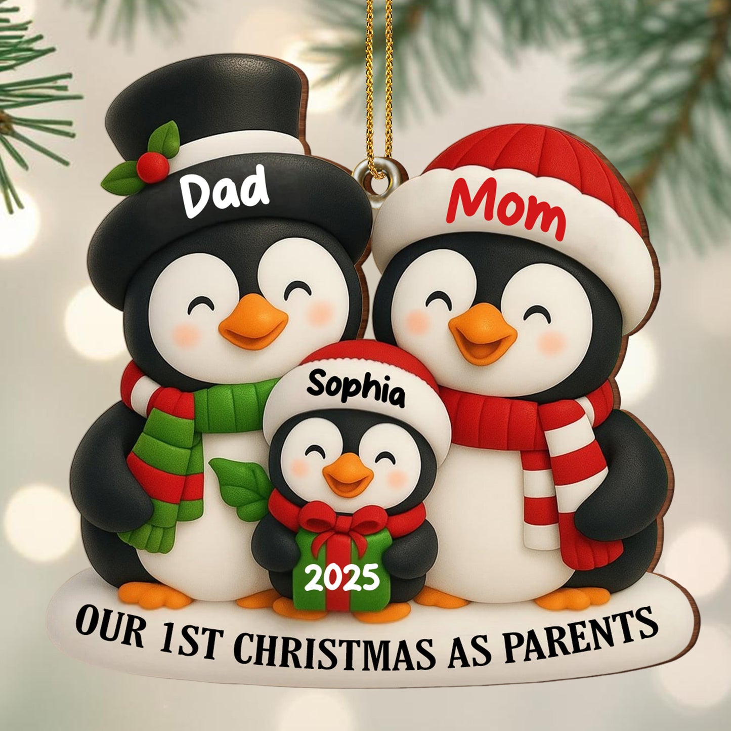 Our 1st Christmas As Parents With Cute Penguins