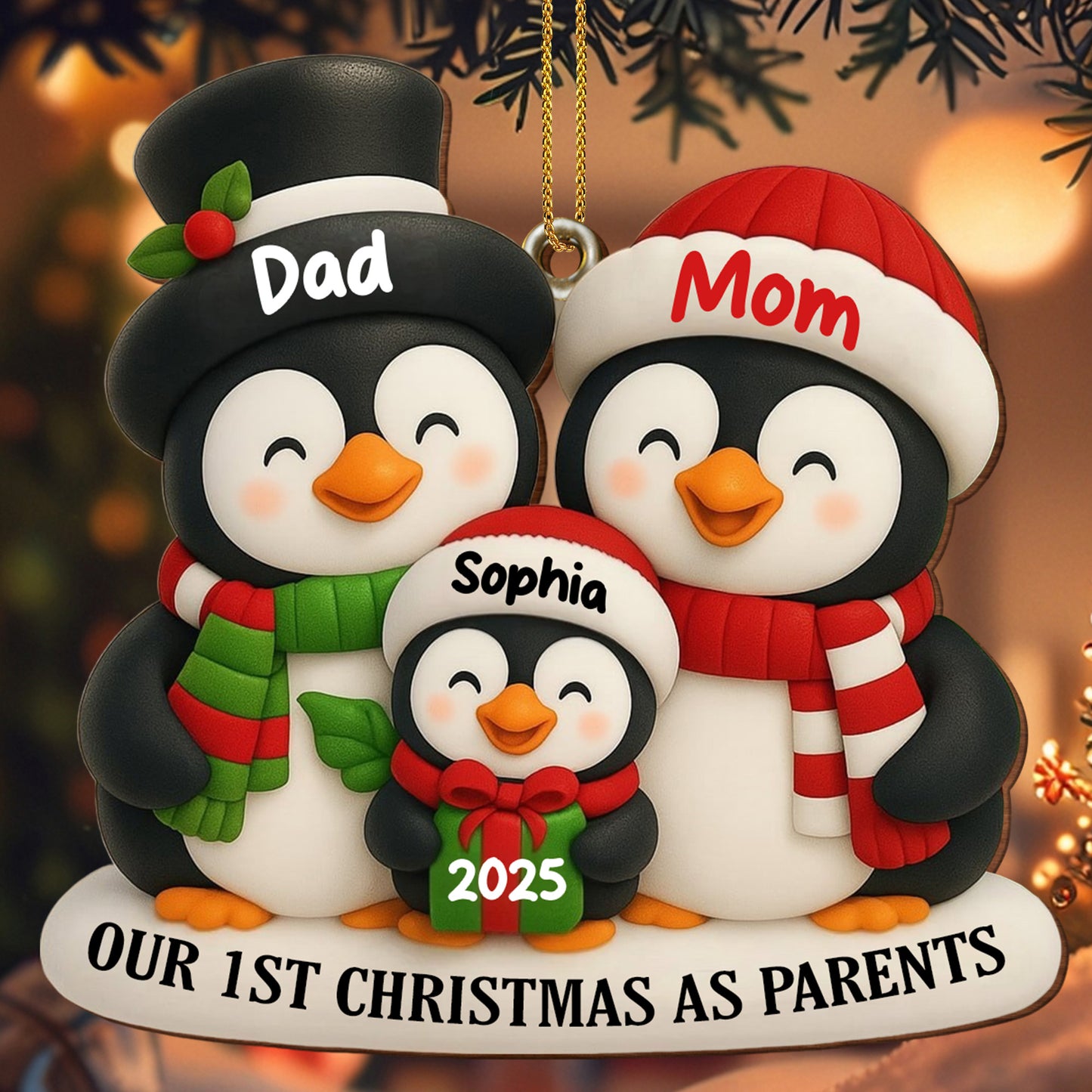 Our 1st Christmas As Parents With Cute Penguins