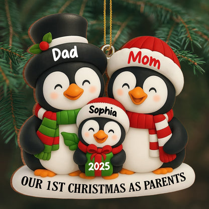 Our 1st Christmas As Parents With Cute Penguins