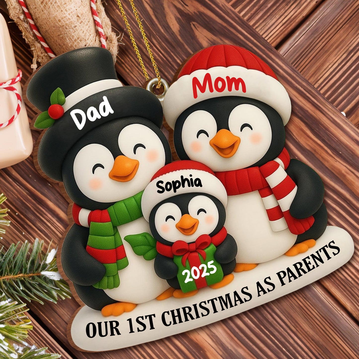 Our 1st Christmas As Parents With Cute Penguins