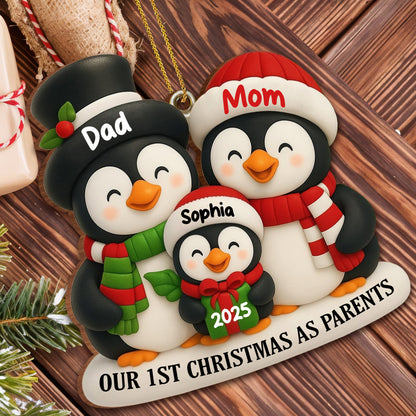 Our 1st Christmas As Parents With Cute Penguins