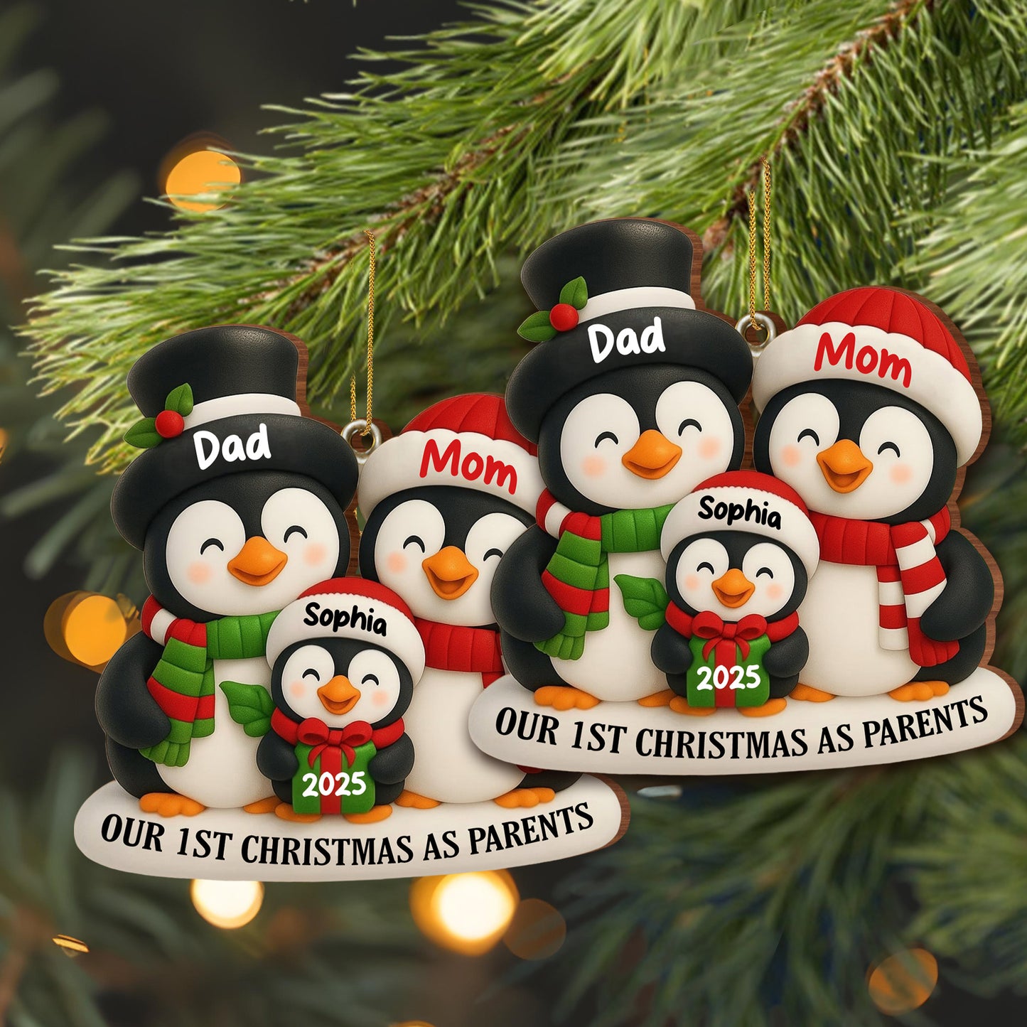 Our 1st Christmas As Parents With Cute Penguins