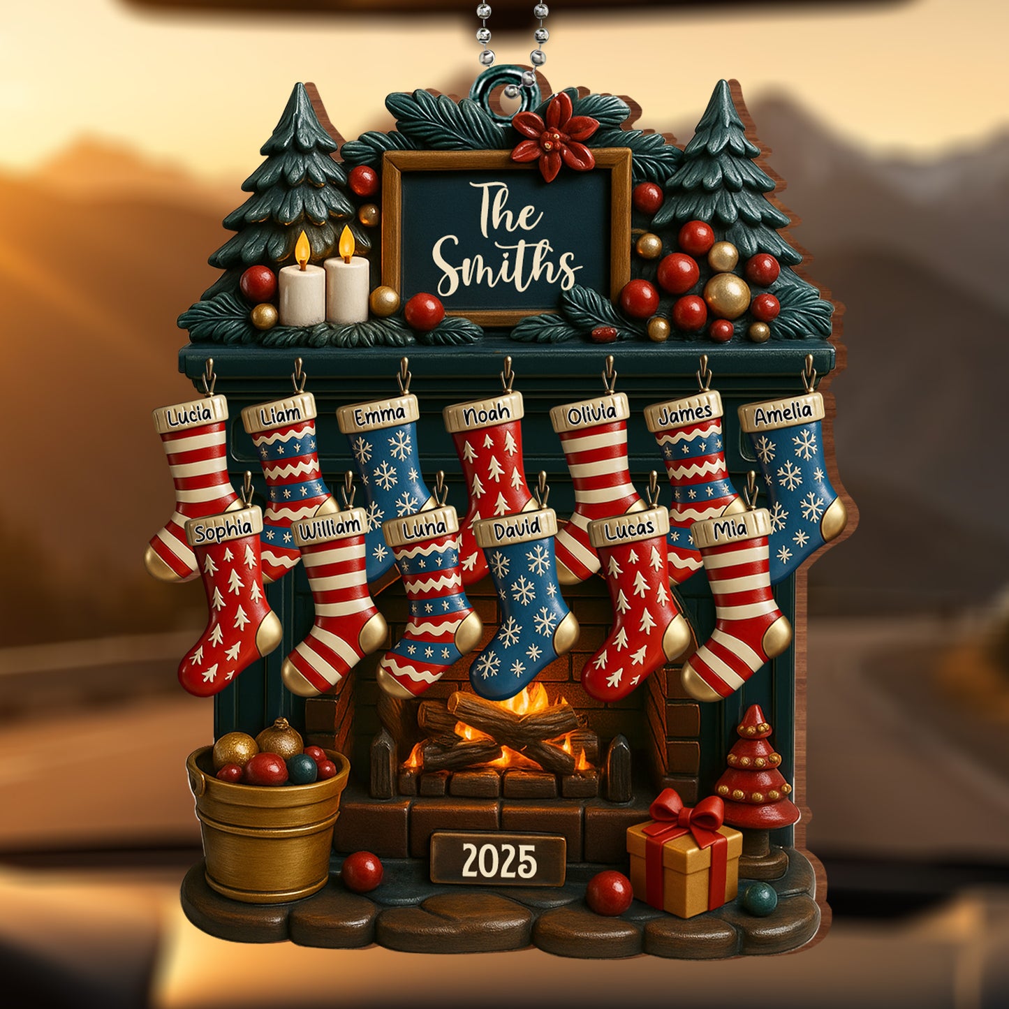 Cherish Your Family Traditions With Christmas Stockings And Fireplace