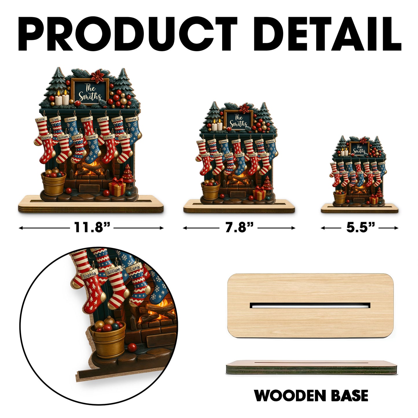 To My Beloved Family This Christmas, Fireplace And Christmas Stockings