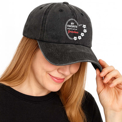 My Favorite Players Call Me Grandma Baseball Cap