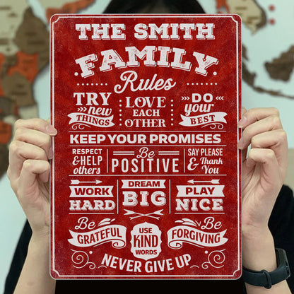 Family Rules: Try New Things, Love, Dream Big
