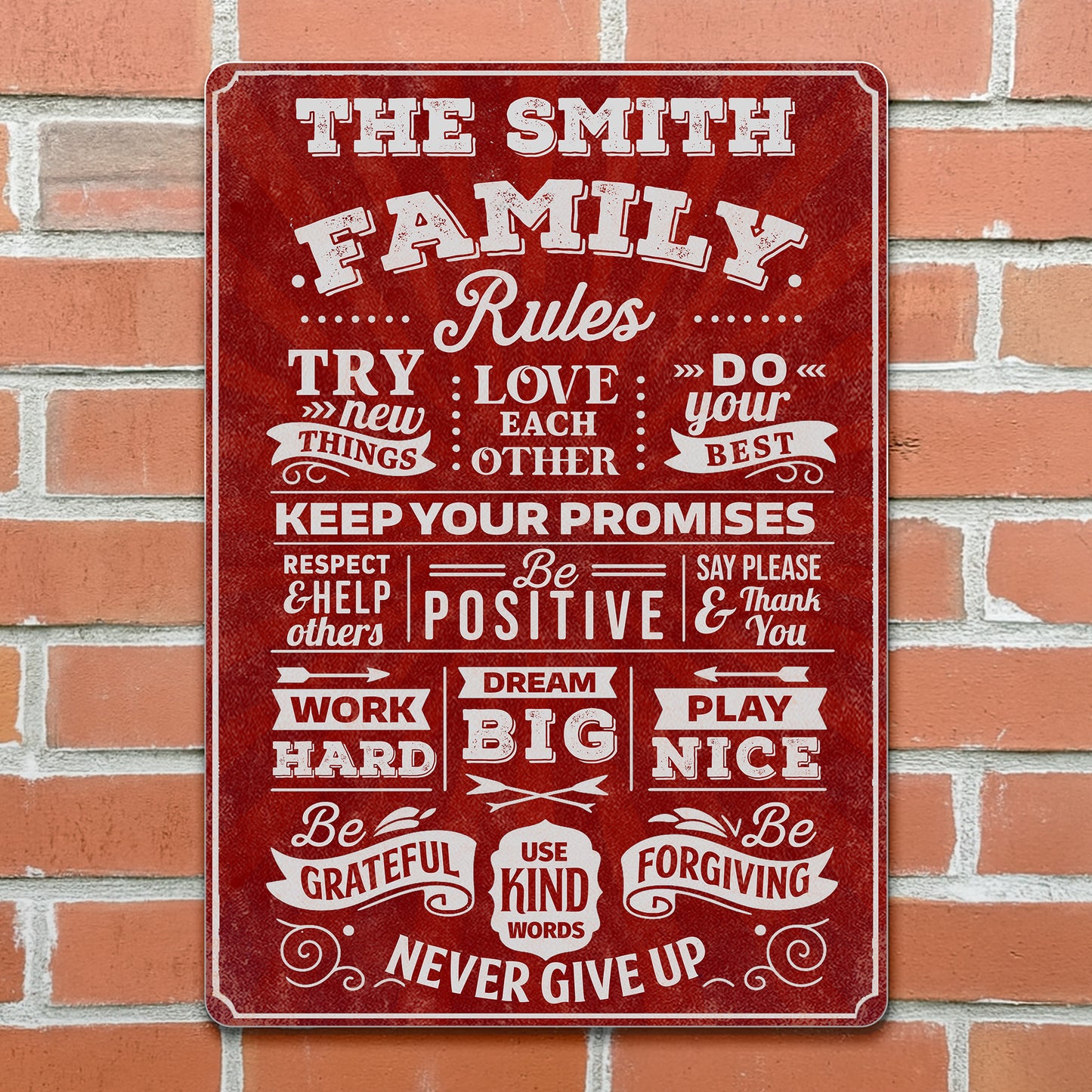 Family Rules: Try New Things, Love, Dream Big