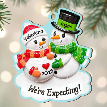We're Expecting, Celebrate With Snowmen and Hearts