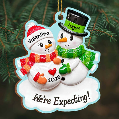 We're Expecting, Celebrate With Snowmen and Hearts