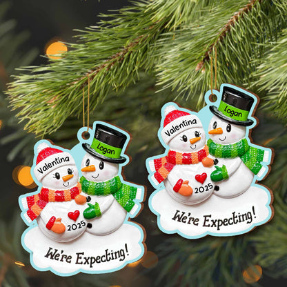 We're Expecting, Celebrate With Snowmen and Hearts