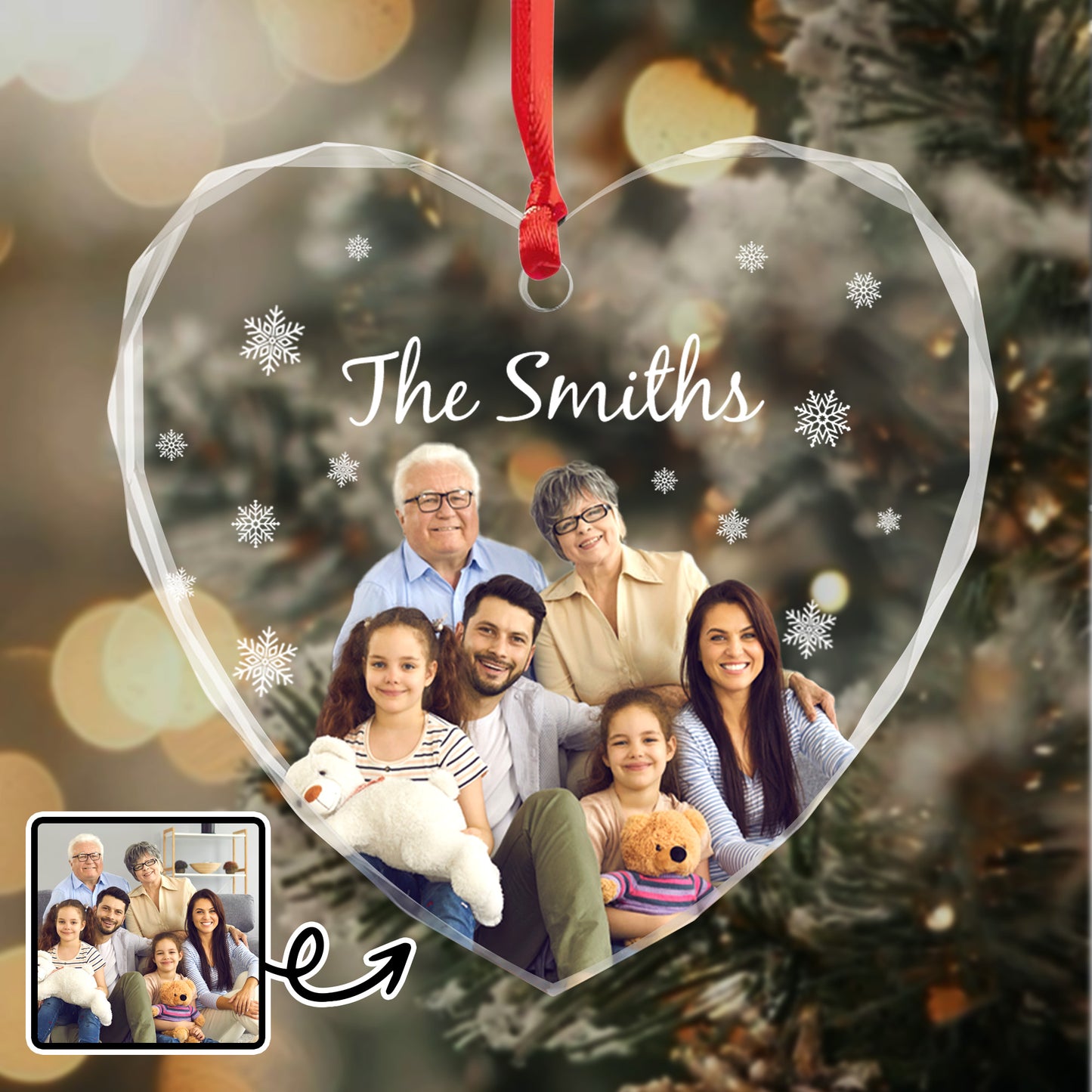 Cherish Your Family Bonds, Family Photo in Heart