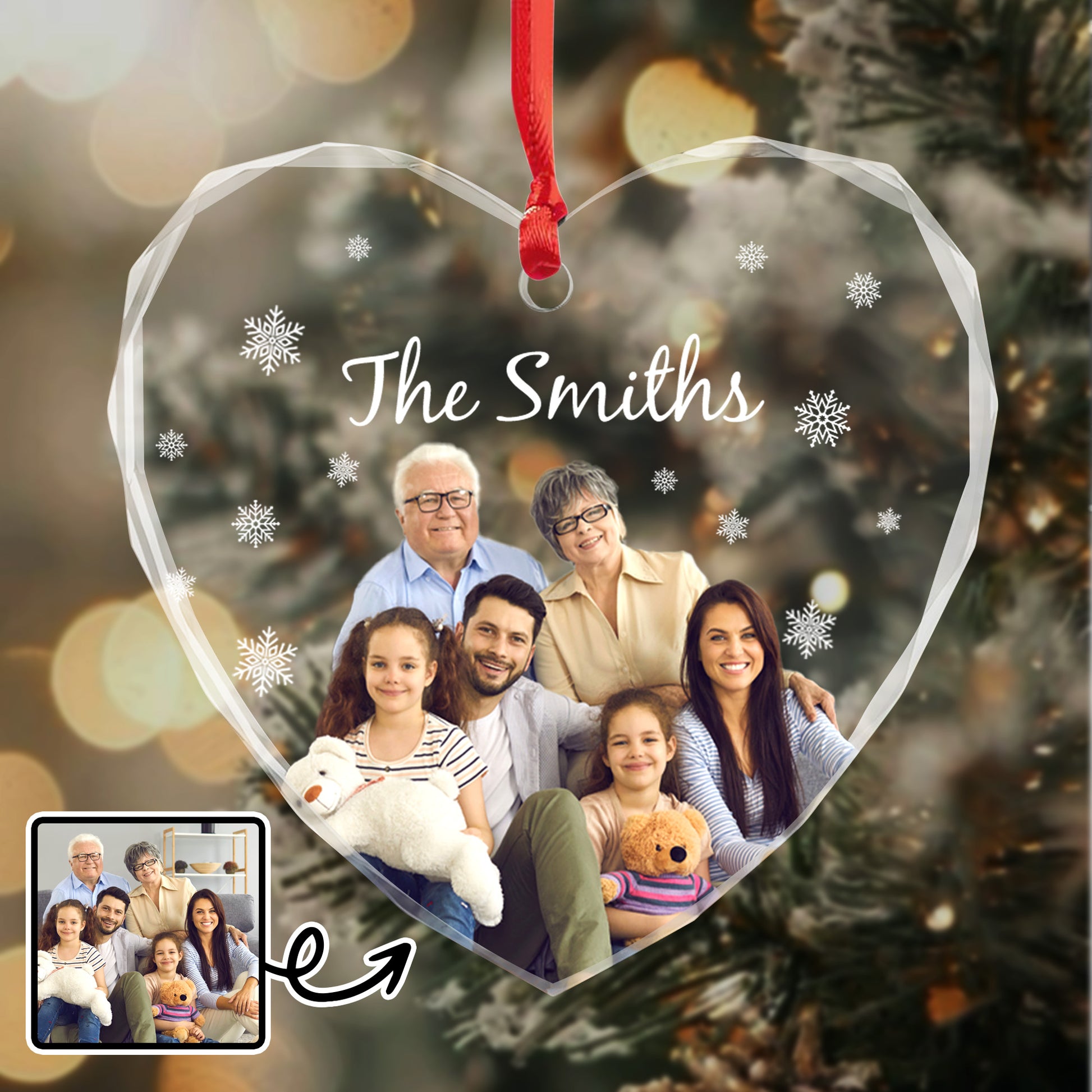 Cherish Your Family Bonds, Family Photo in Heart