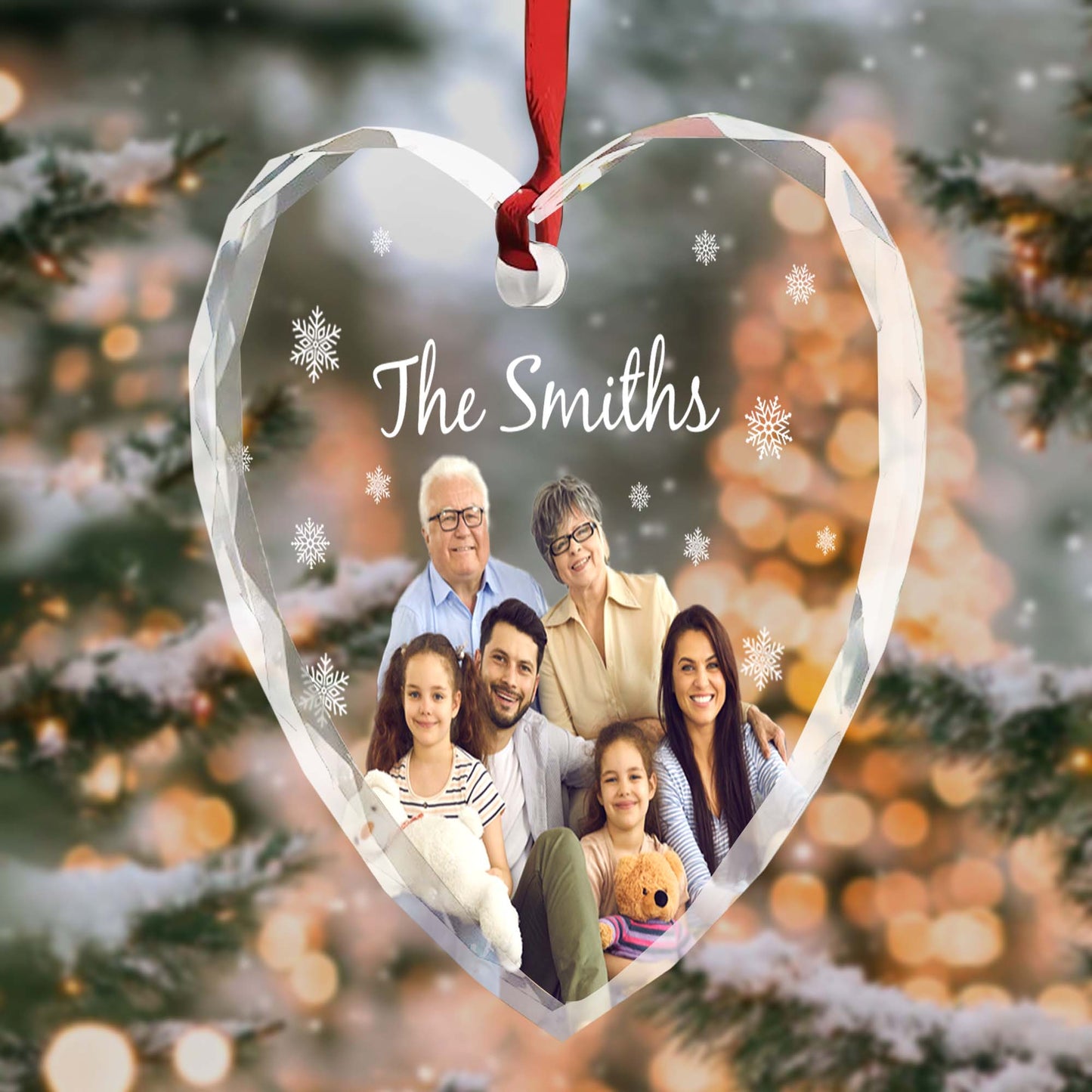 Cherish Your Family Bonds, Family Photo in Heart