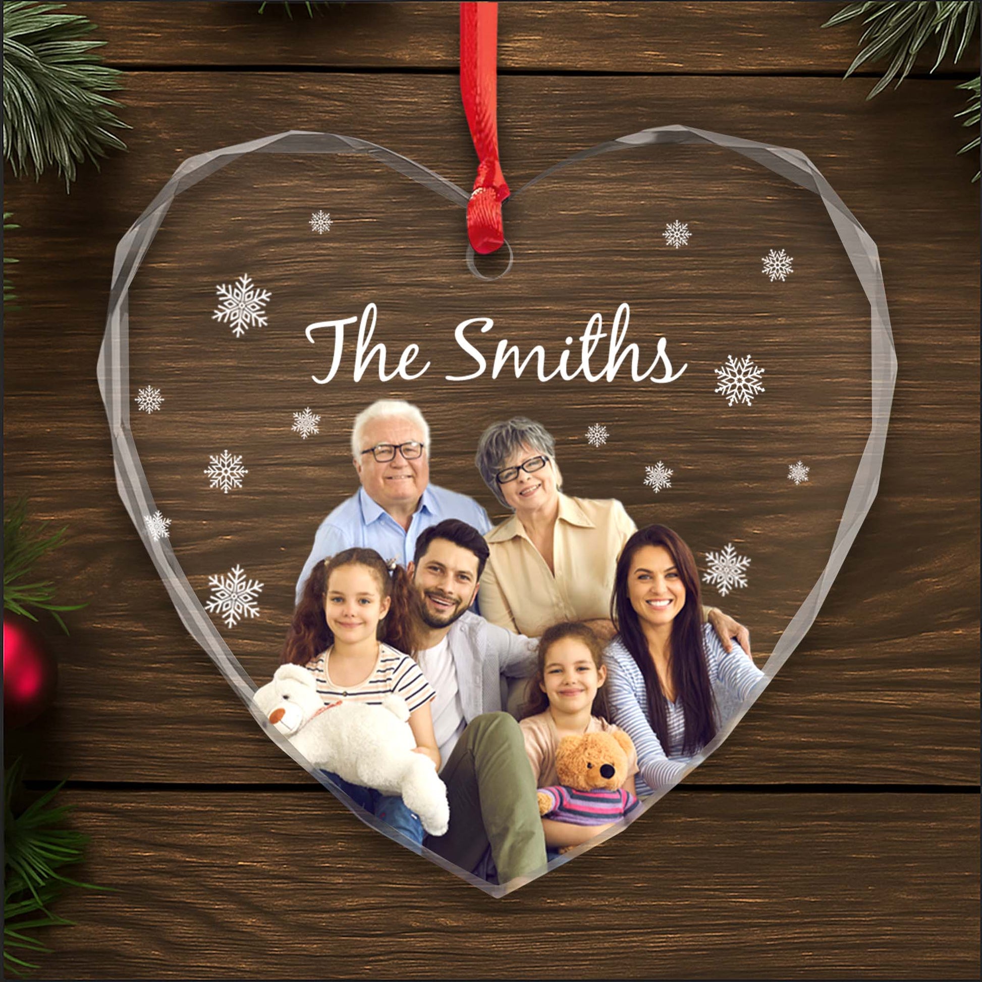 Cherish Your Family Bonds, Family Photo in Heart