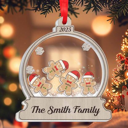 Shake Me, Gingerbread Man And Snowflakes Design