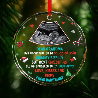 Dear Grandma Next Christmas Snugged in Your Arms, From Baby Bump