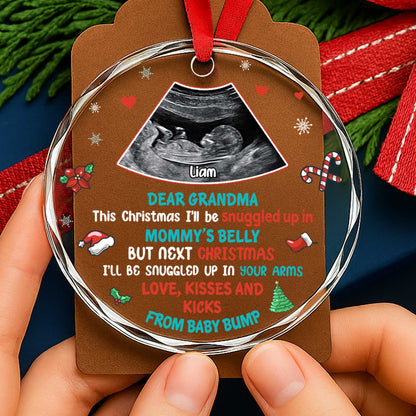 Dear Grandma Next Christmas Snugged in Your Arms, From Baby Bump