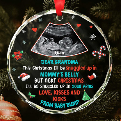 Dear Grandma Next Christmas Snugged in Your Arms, From Baby Bump