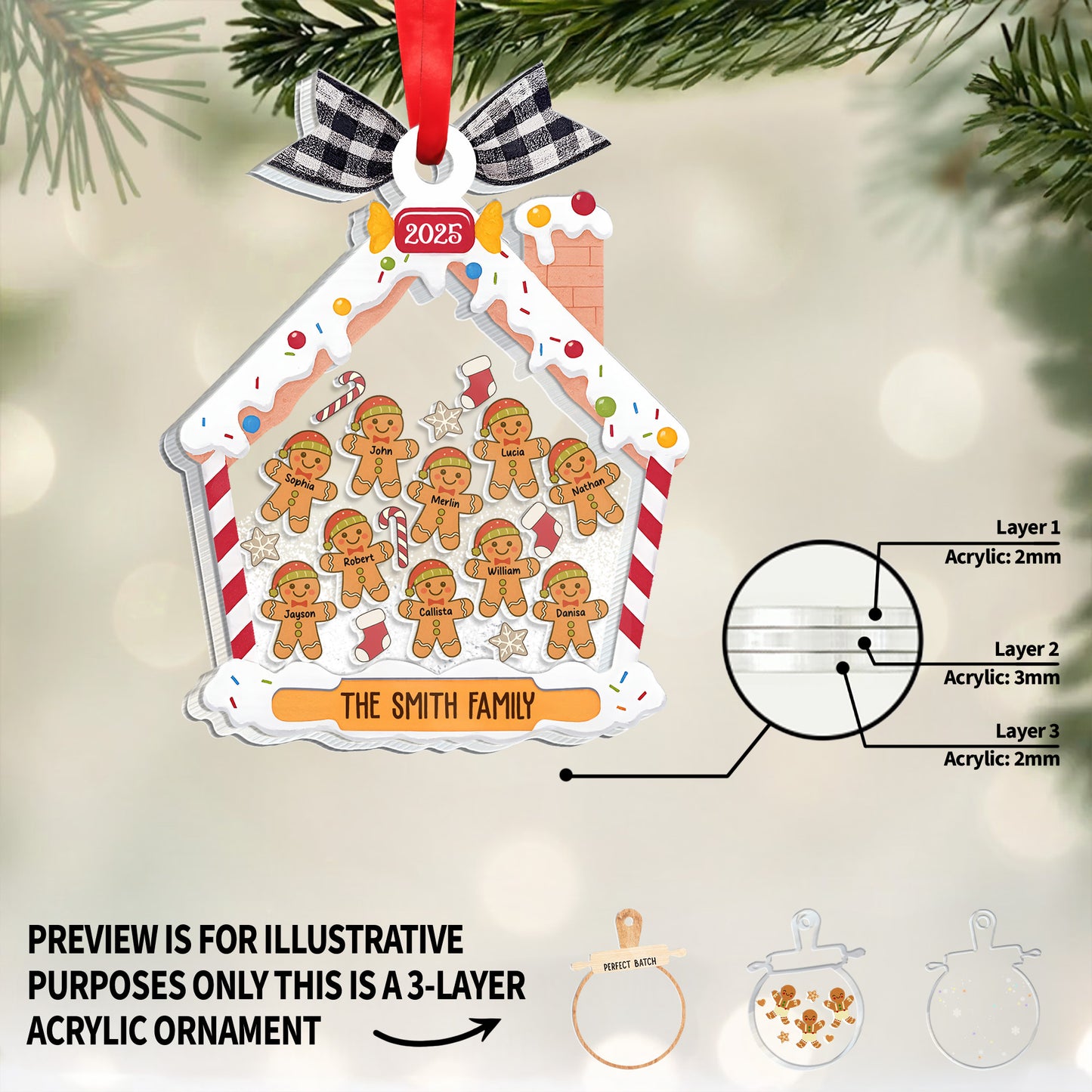 Celebrate Your Unique Family Gingerbread Ornament