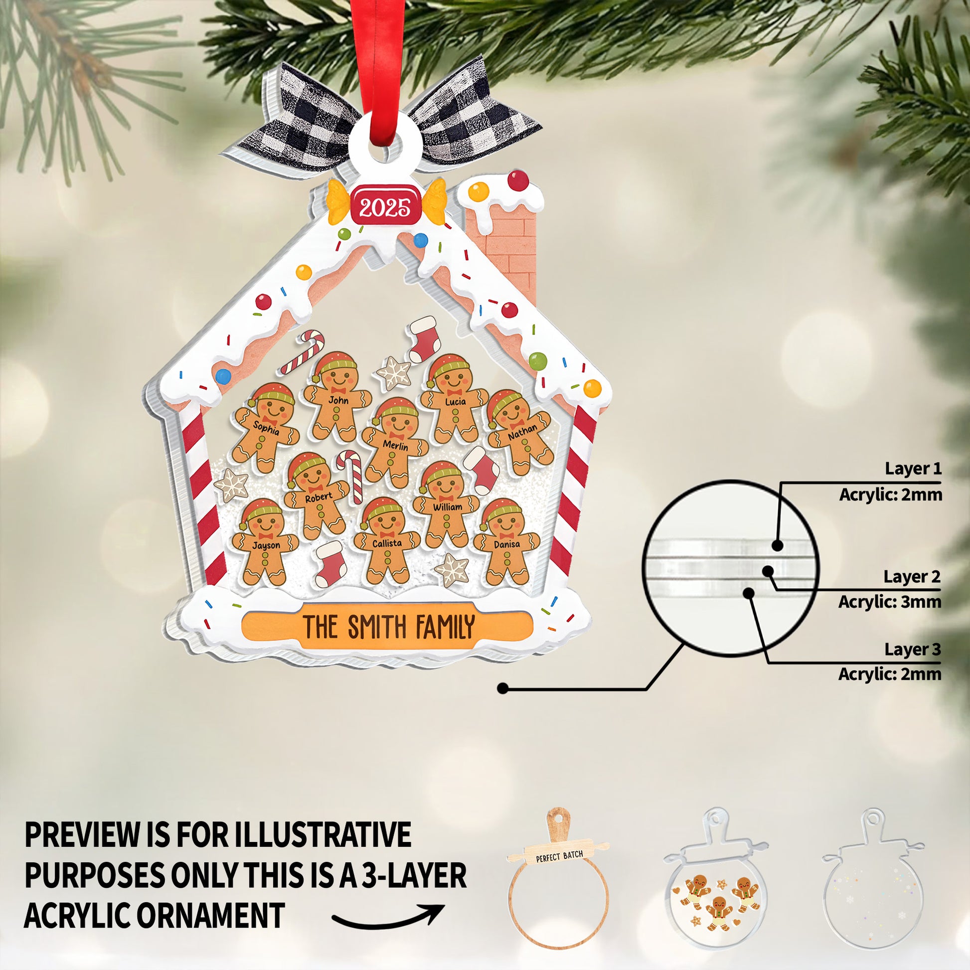 Celebrate Your Unique Family Gingerbread Ornament