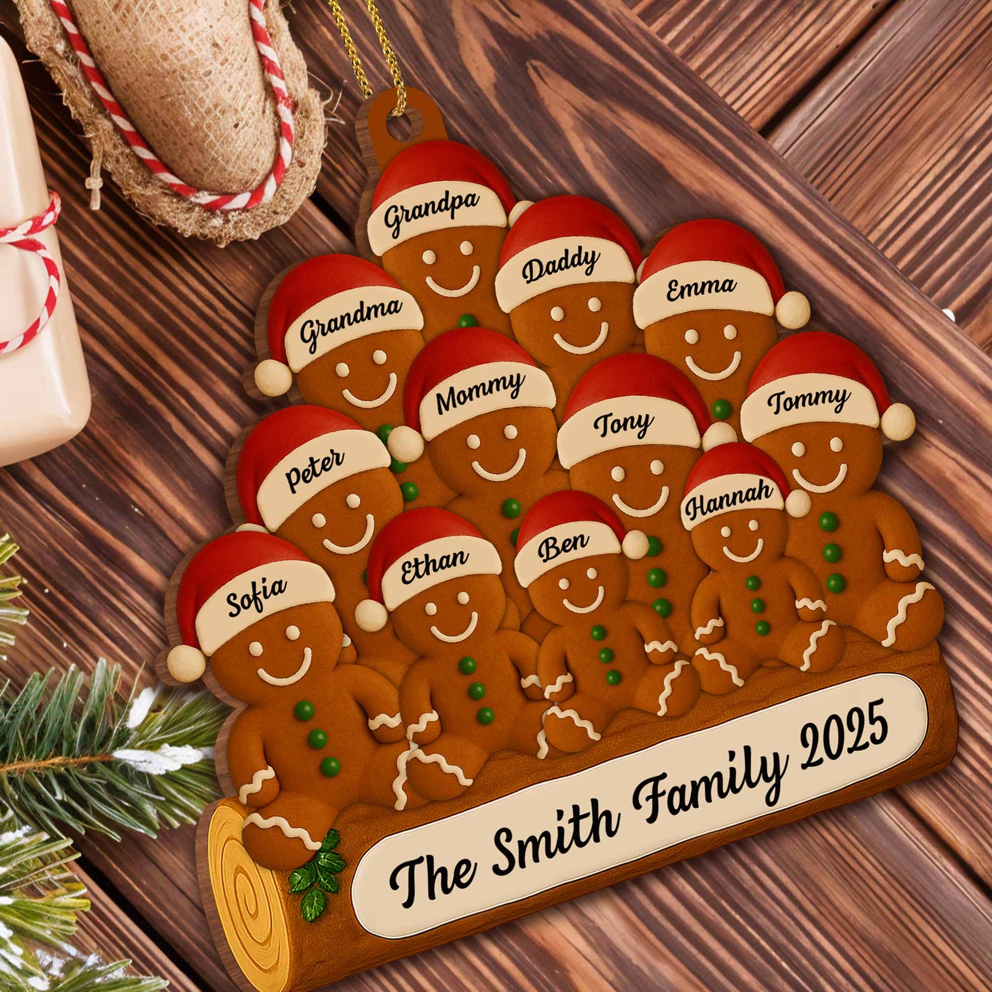 Celebrate Your Family With Cheerful Gingerbread Figures
