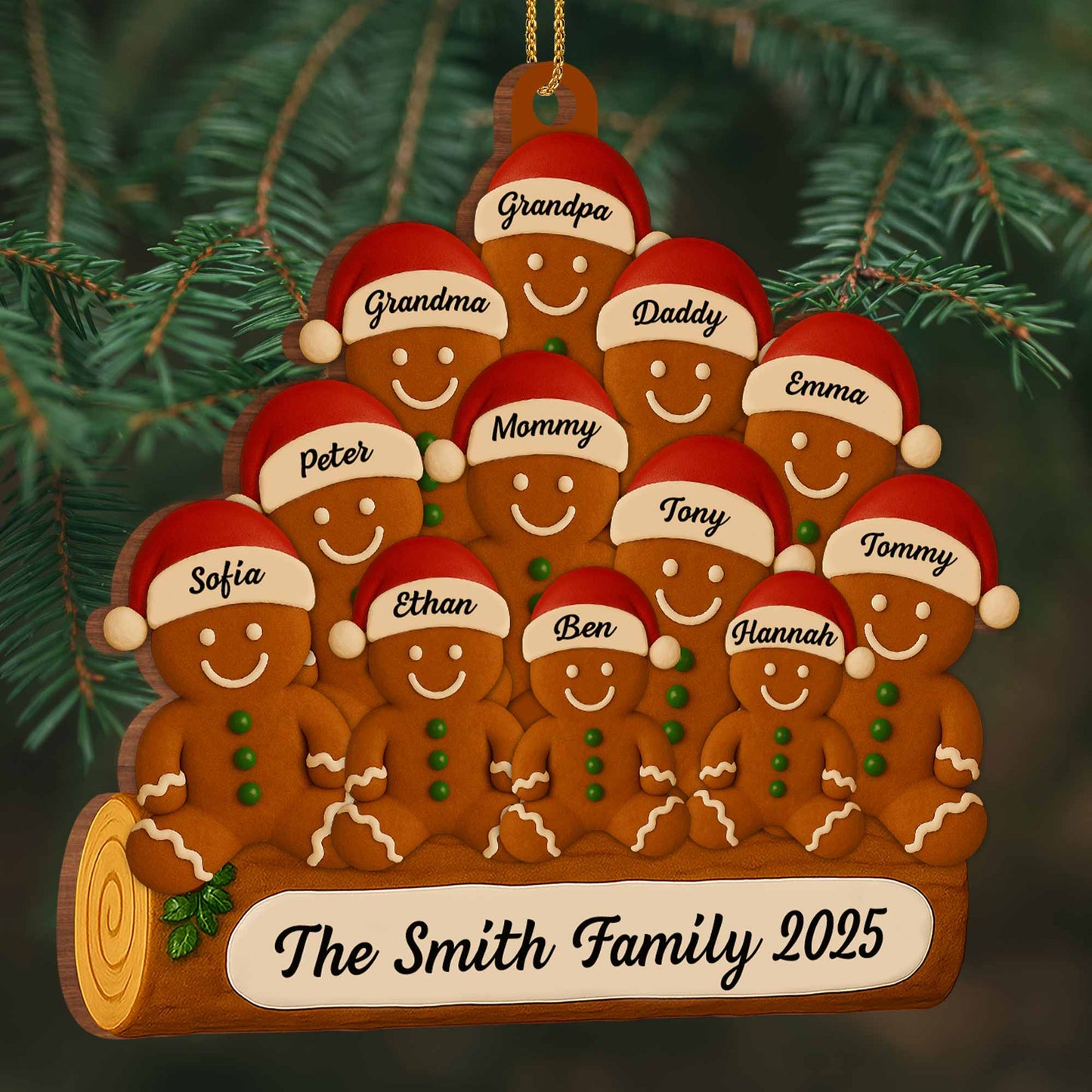 Celebrate Your Family With Cheerful Gingerbread Figures