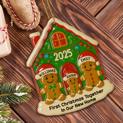 First Christmas Together In Our New Home With Gingerbread Family