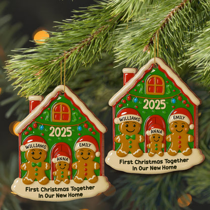 First Christmas Together In Our New Home With Gingerbread Family