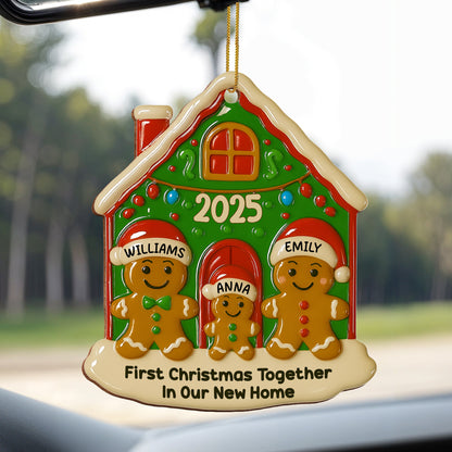 First Christmas Together In Our New Home With Gingerbread Family