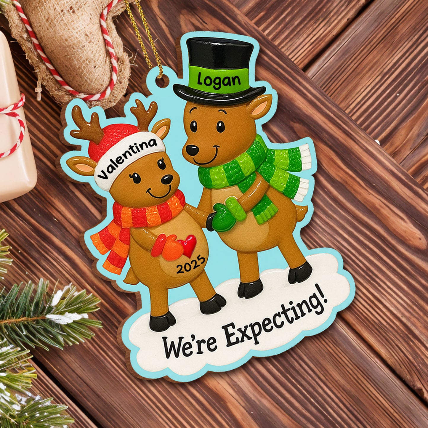 We're Expecting Reindeer Couples