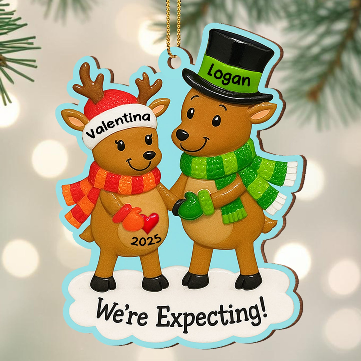 We're Expecting Reindeer Couples