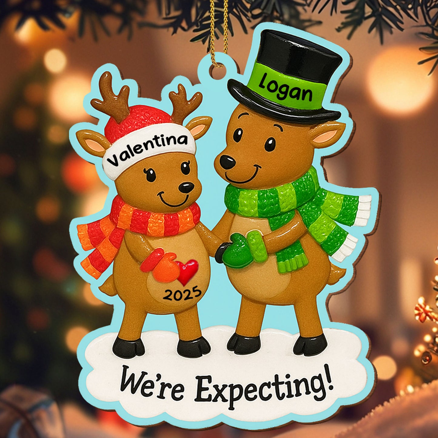 We're Expecting Reindeer Couples