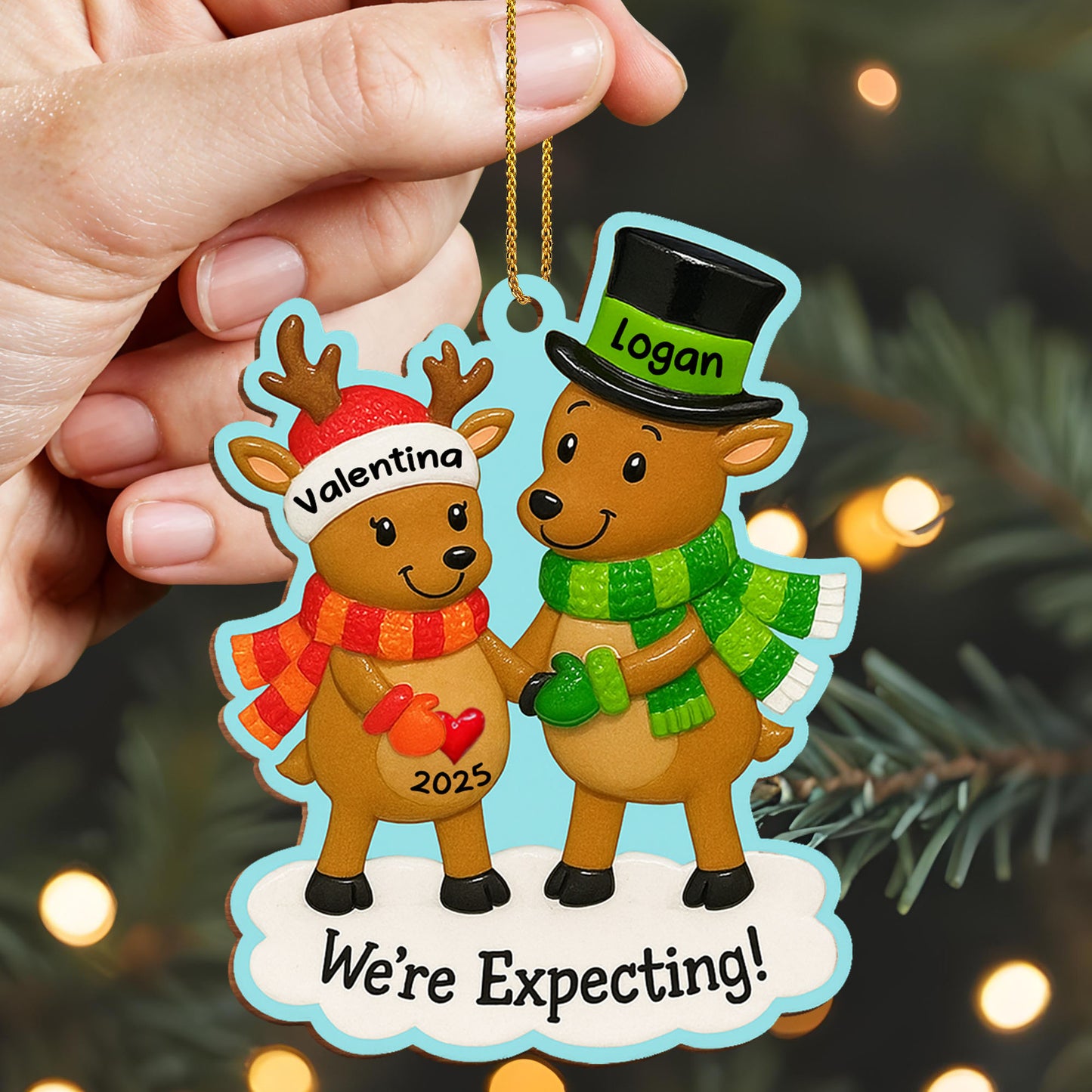 We're Expecting Reindeer Couples