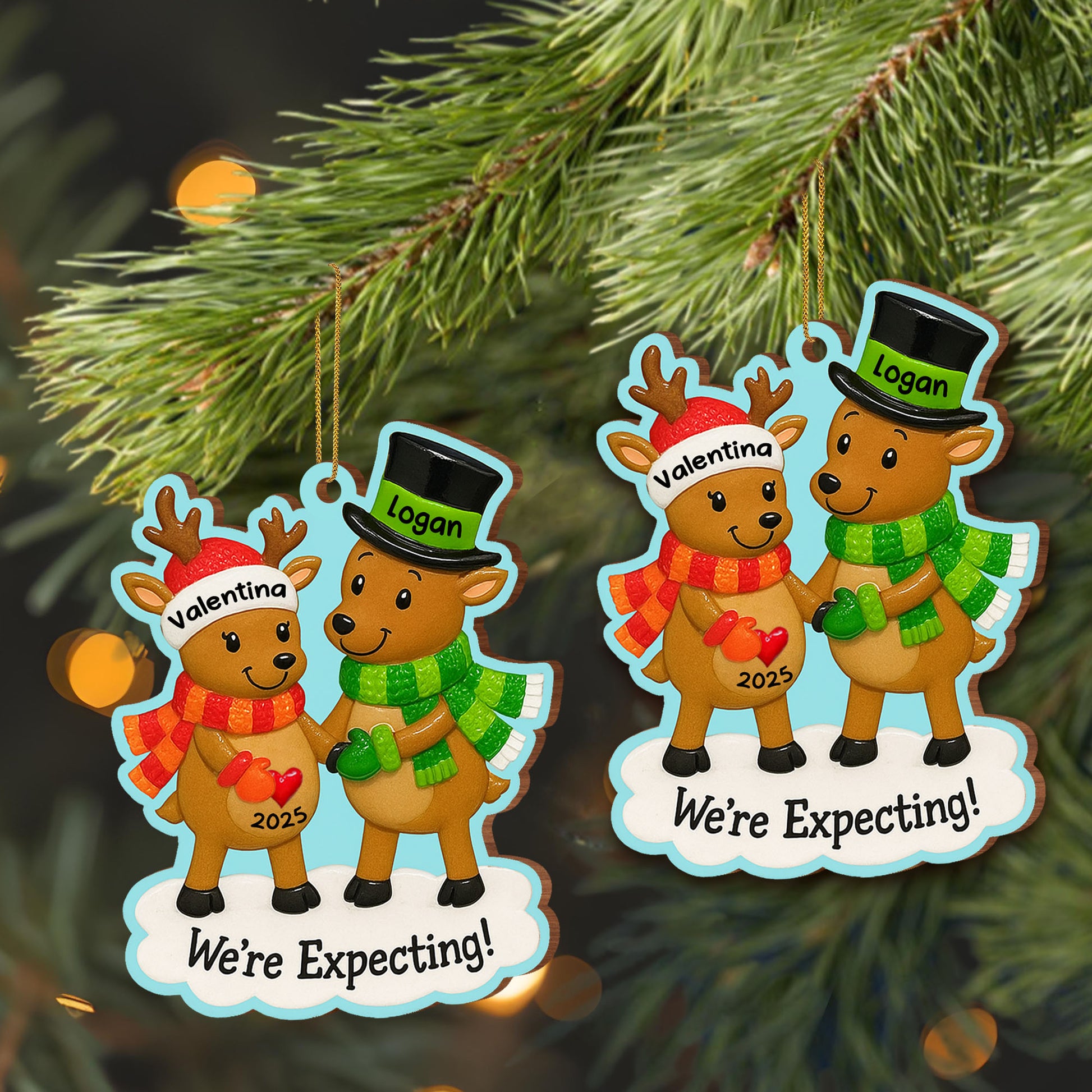 We're Expecting Reindeer Couples