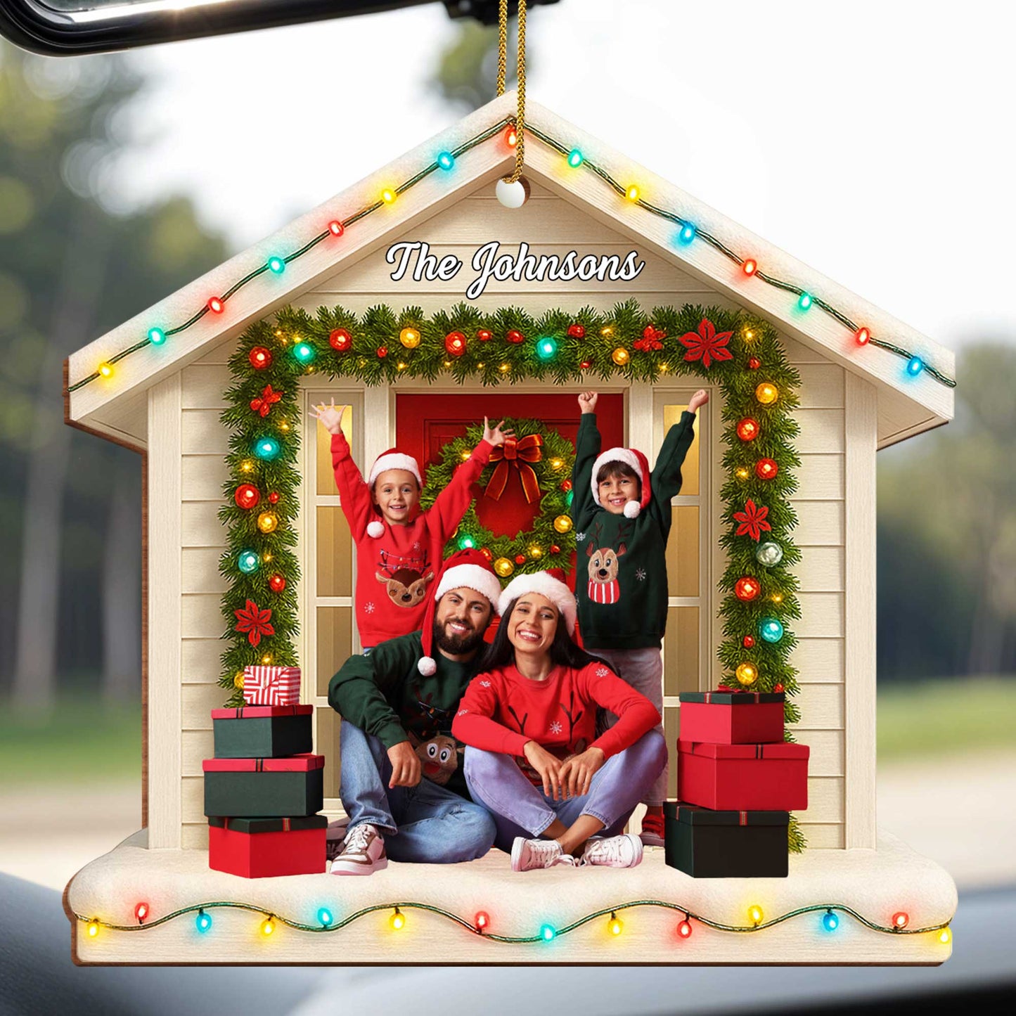 Bring Festive Joy With This Family-Themed Christmas Ornament