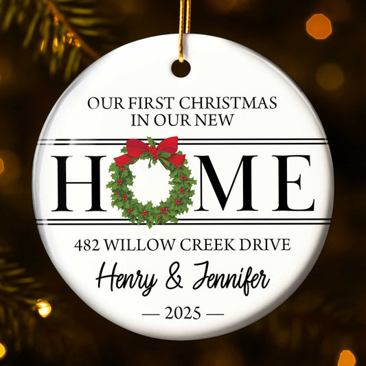 Our First Christmas In Our New Home, Christmas Wreath