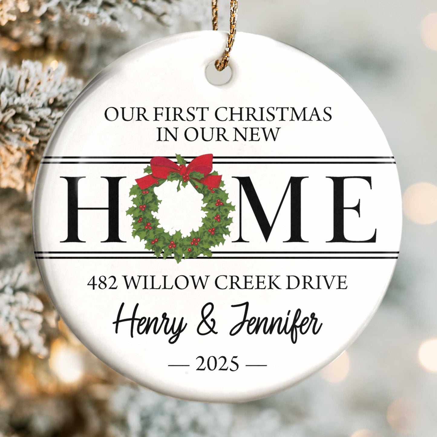 Our First Christmas In Our New Home, Christmas Wreath