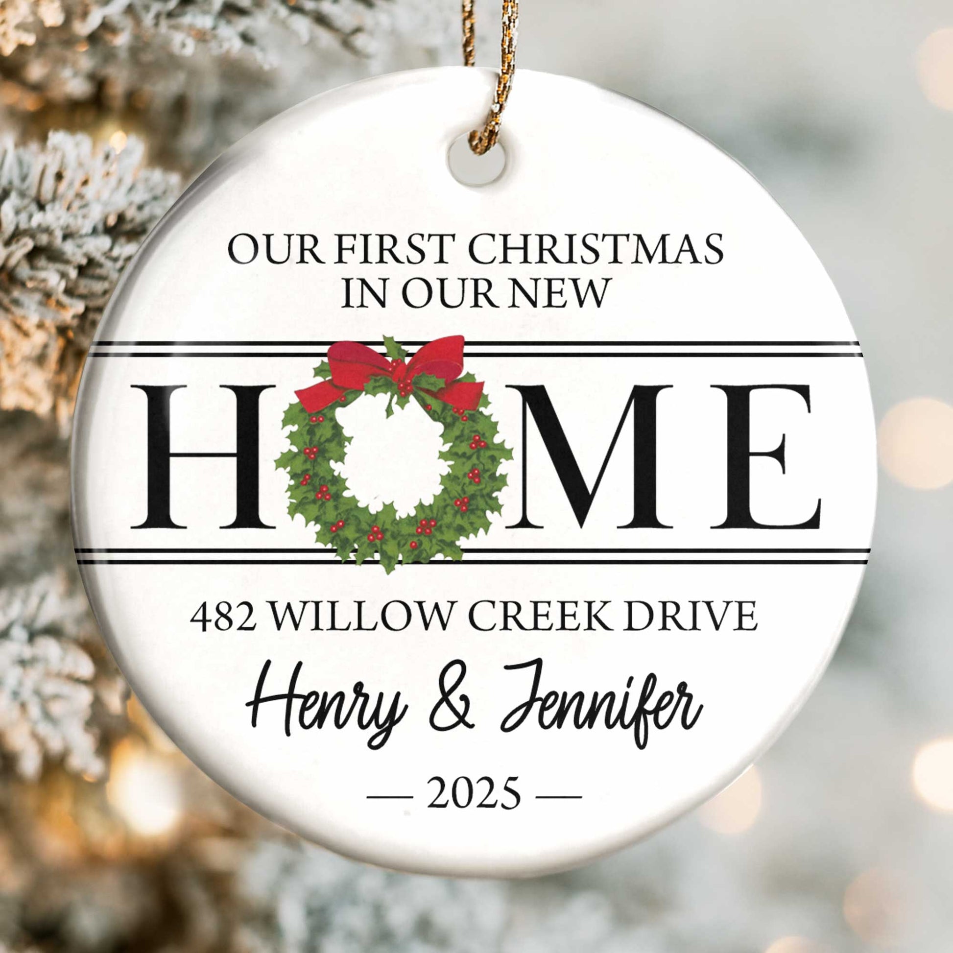 Our First Christmas In Our New Home, Christmas Wreath