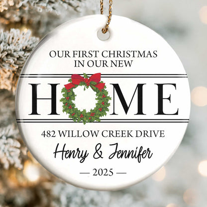 Our First Christmas In Our New Home, Christmas Wreath