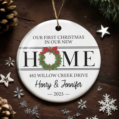 Our First Christmas In Our New Home, Christmas Wreath