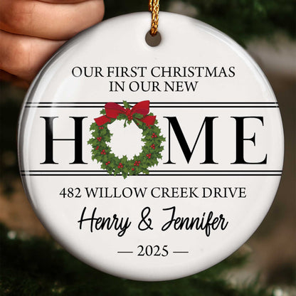 Our First Christmas In Our New Home, Christmas Wreath