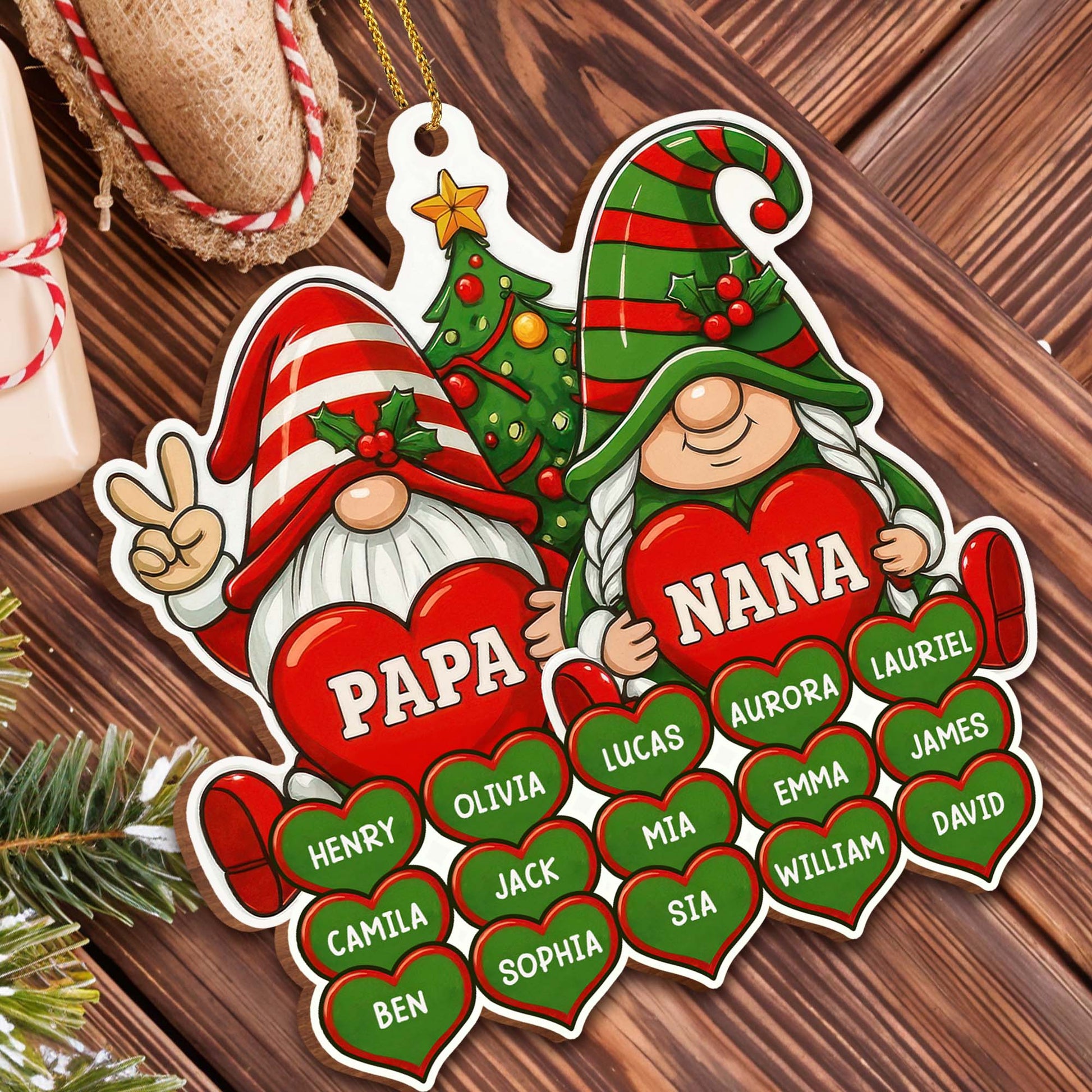 Celebrate This Festive Season With Christmas Tree And Hearts